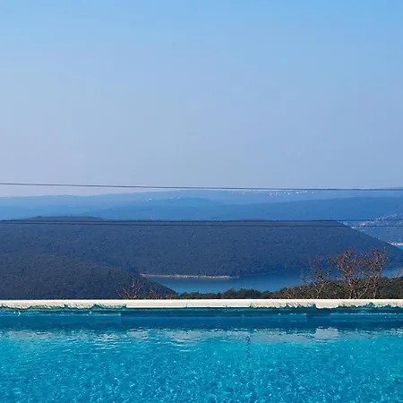 ヴィラ Beautiful Marevista With Sea View And Pool In Labin Near Rabac