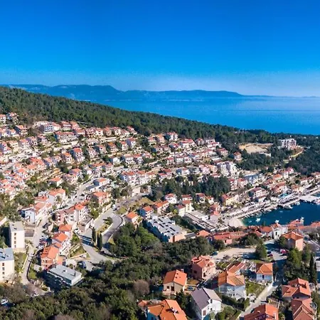 ヴィラ Beautiful Marevista With Sea View And Pool In Labin Near Rabac