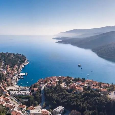 ヴィラ Beautiful Marevista With Sea View And Pool In Labin Near Rabac