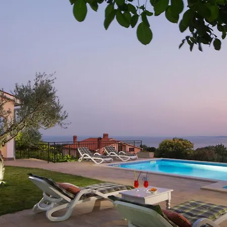 Beautiful Marevista With Sea View And Pool In Labin Near Rabac